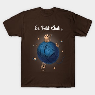 Le Petit Chat - Cute Kitty Parody - Cat in a Box T-Shirt